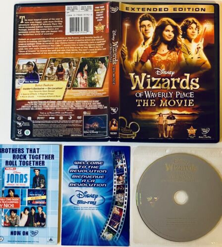 Wizards of Waverly Place: The Movie (DVD, 2009) w/ Inserts Extended Edition *TR0