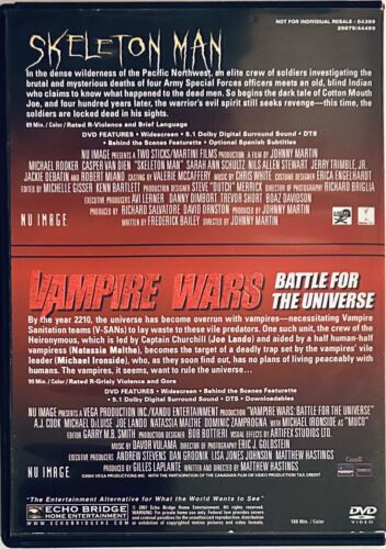 Vampire Wars: Battle for the Universe/Skeleton Man (DVD, 2008) 2-Discs OOP*NE1