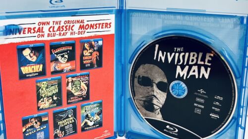 The Invisible Man (Blu-Ray, 1933) w/ Insert Horror/Sci-Fi H.G. Wells En/Fr*LS1