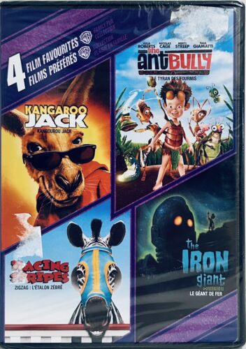 Kangaroo Jack / The Ant Bully / Racing Stripes / Iron Giant (DVD) Family NEW*001