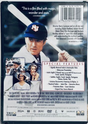 The Natural (DVD 1984) Sports/Drama Robert Redford TriStar OOP Brand New*GR1