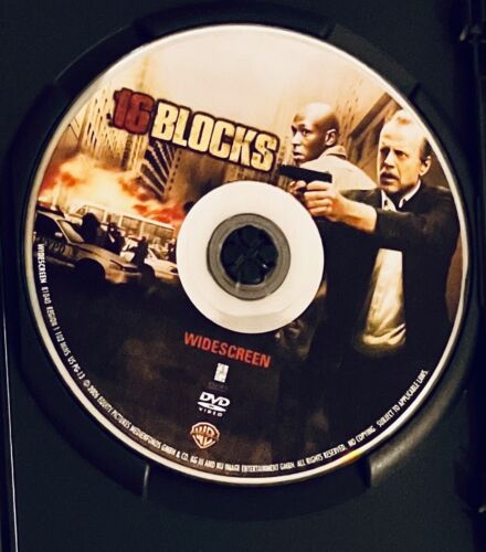 16 Blocks (DVD, 2006) Widescreen Bruce Willis Bilingual Action *DS1