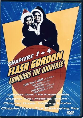 Flash Gordon Conquers the Universe Vol. 1 (DVD, 2001) w/ Insert B&W 1940 Sci-fi