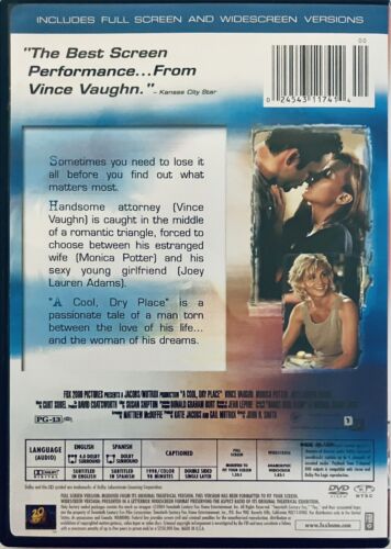 A Cool, Dry Place DVD; 2004) w/ Insert Drama ENG/SPN Vince Vaughn*GR3