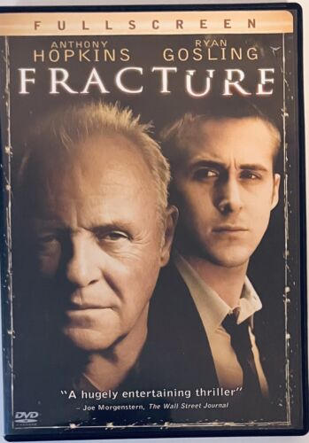 Fracture (DVD, 2007) Full Screen Anthony Hopkins, Ryan Gosling *SV1