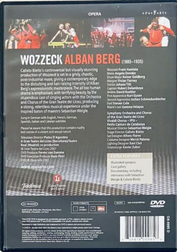 Alban Berg: Wozzeck (DVD, 2007) NTSC Region Free w/ Booklet*GR3