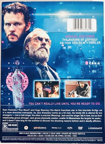 Expired (DVD, 2022) w/ Slipcover - Ryan Kwanten, Hugo Weaving Lionsgate *GR1