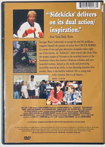 Sidekicks (Dvd, 1992) Chuck Norris, Jonathan Brandis, Region 1 RARE OOP*RG3