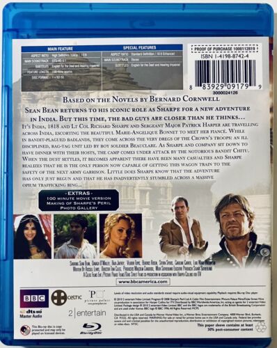 Sharpe's Peril (Blu-ray, 2010) Sean Bean BBC *GR3