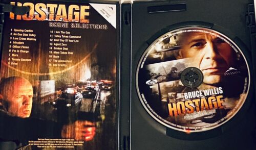 Hostage (DVD,2005) w/ Insert En/FR Action Thriller Bruce Willis *DS1