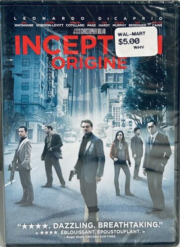 Inception (DVD 2010) Sci-fi/Action Leonardo DiCaprio Warner Bros NEW*001