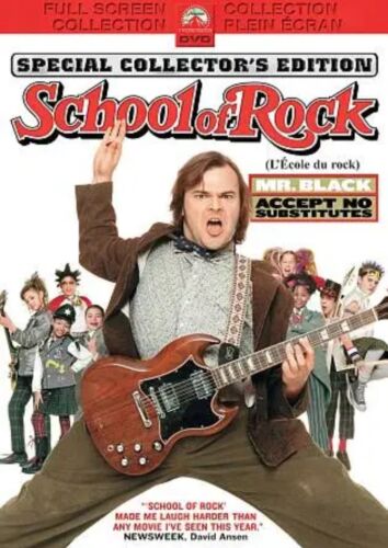 The School of Rock (DVD, 2003) Comedy/Drama Full Screen Jack Black *WM1