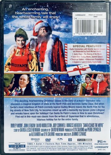 Santa Claus (DVD, 1985) Adventure/Fantasy 25th Anniversary Edition Lionsgate NEW