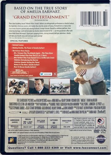 Amelia (DVD, 2009) Hilary Swank Richard Gere Adventure Biography*GR3