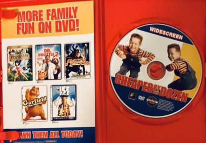 Cheaper by the Dozen (DVD, 2006) +Insert Bakers Dozen Edition Steve Martin *GR3