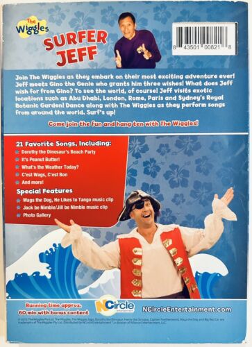 The Wiggles: Surfer Jeff (DVD, 2013) w/ RARE Slipcover Brand NEW