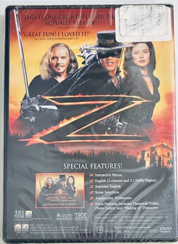 The Mask of Zorro (DVD, 1998) Adventure/Action TriStar OOP Brand NEW *NE1