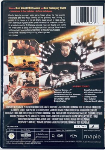 Gamebox 1.0 (DVD 2007) Nate Richert Sci-Fi Thriller Lionsgate *GR3