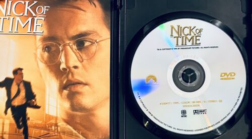 Nick of Time (DVD, 1999) w/ Insert Action/Thriller Johnny Depp En/Fr *WM1