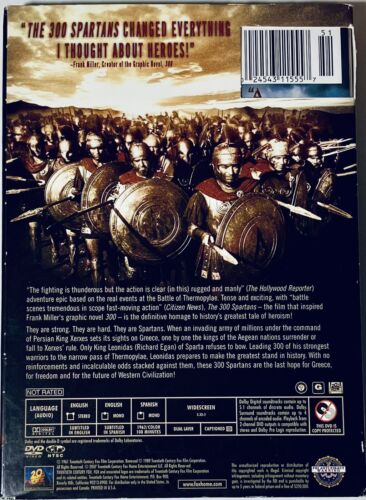 The 300 Spartans (DVD, 2004) w/ Slipcover & Insert ENG/SPN Widescreen OOP *BD1