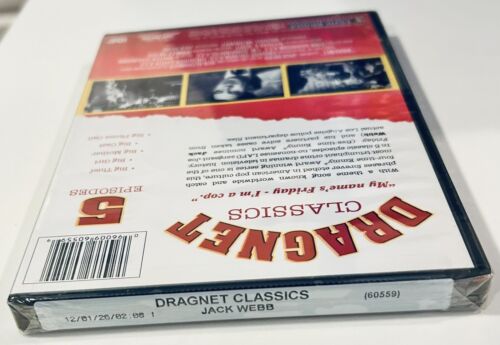 Dragnet Classics (DVD) VOL. 2 Echo Bridge 5 Episodes B&W Brand NEW *A11