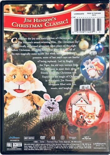 Jim Henson's THE CHRISTMAS TOY (DVD, 1986) Kids Family Holiday Rare OOP *GR1