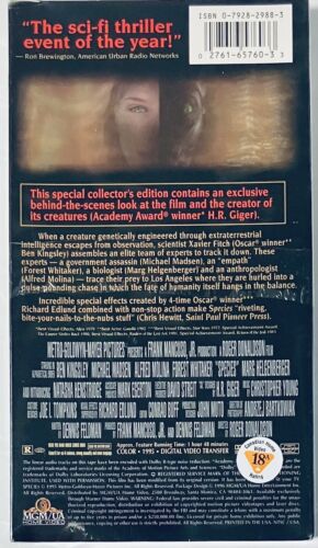 Species - Special Collector's Edition VHS Michael Madsen BRAND NEW *GR3