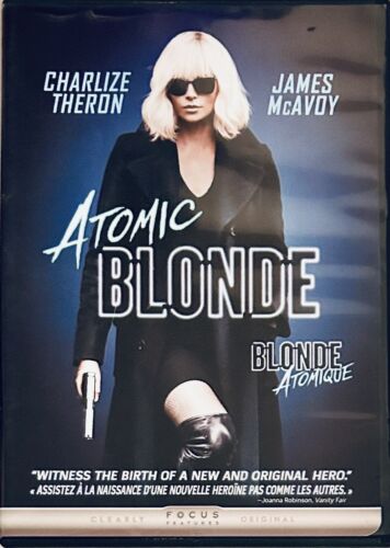 Atomic Blonde (DVD, 2017) Action/Thriller w Slipcover En/Fr Charlize Theron *NE1