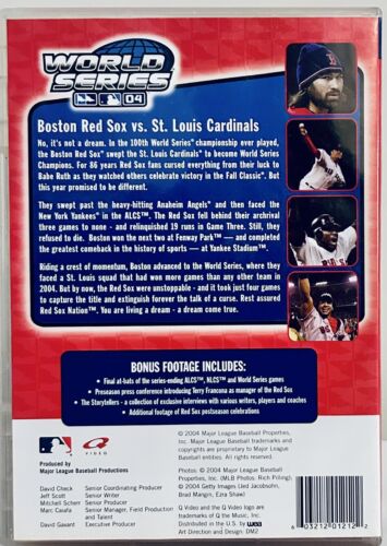 Major League Baseball - 2004 World Series (DVD 2004) Boston Red Socks Sports*GR1