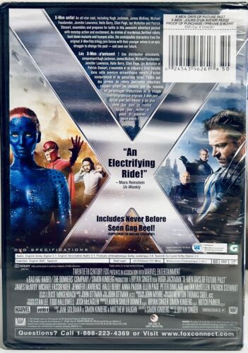 X-Men: Days of Future Past (DVD, 2014) Action/Sci-fi En/Fr/Sp Fox OOP NEW *GR1