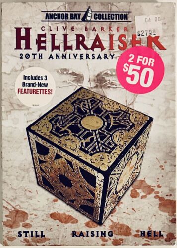 Hellraiser (DVD 2007) 20th Anniversary Edition w/ Slipcover Anchor Bay Horro*NE1 Default Title