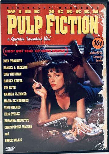 Pulp Fiction (DVD, 2000) Crime/Thriller w/ Insert 1994 Quentin Tarantino OOP*BF1