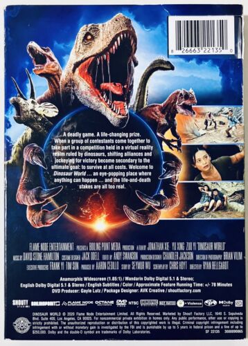 Dinosaur World (DVD) w/ Slipcover Jonathan Xie Shout! Factory *RG3