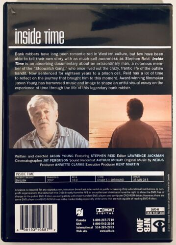 Inside Time (DVD) Banker Robbers Documentary NFB Canada *D23