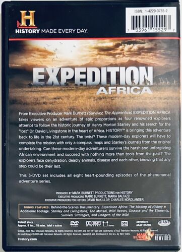 Expedition Africa (DVD, 2009) 3-Disc Set History Channel TV Mark Burnett *GR1