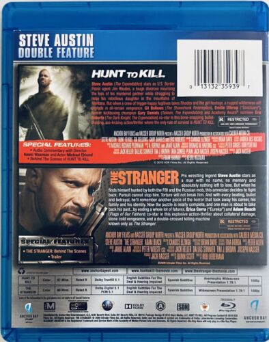 Hunt to Kill / The Stranger (Blu-ray) Steve Austin Double Feature Anchor Bay*GR1