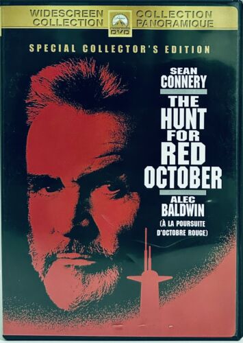 The Hunt for Red October (DVD, 2010) w/ Insert Sean Connery 1990 Thriller/Action