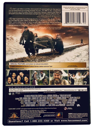 Fiddler on the Roof (DVD, 1971, Bilingual) Topol, Norma Crane, Leonard Frey MGM