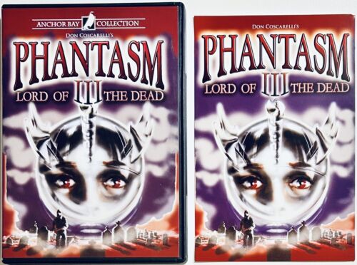 Phantasm III Lord of the Dead (DVD, 1994) w/ Insert Horror Anchor Bay *GR1