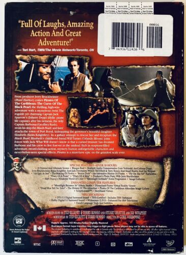 Pirates of the Caribbean The Curse of the Black Pearl (DVD, 2-Discs) w/ Slip*HX1