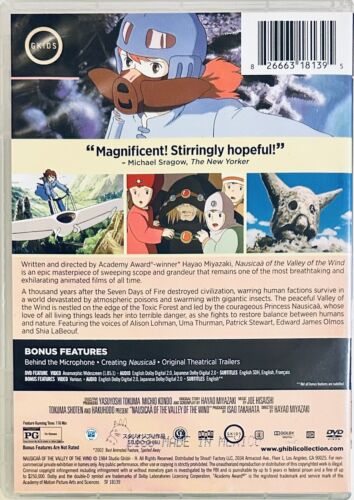 Nausicaä of the Valley of the Wind (DVD 1984) Anime Studio Ghibli Eng/Jpn *A11