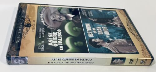 Asi Se Quiere en Jalisco & Historia Un Gran Amor (DVD, 1942) B&W SPN NEW*GR3