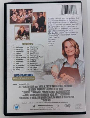 Martha, Inc. (DVD, 2004, Region 1) Cybill Shepherd LionsGate Drama Biography OOP