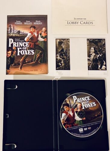 Prince of Foxes (DVD, 2007) w/ Slipcover, Insert & Lobby Cards, Orson Welles OOP