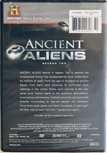 Ancient Aliens : Season 2 (DVD, 2011) 3-Disc Set, “History” Brand NEW *A11