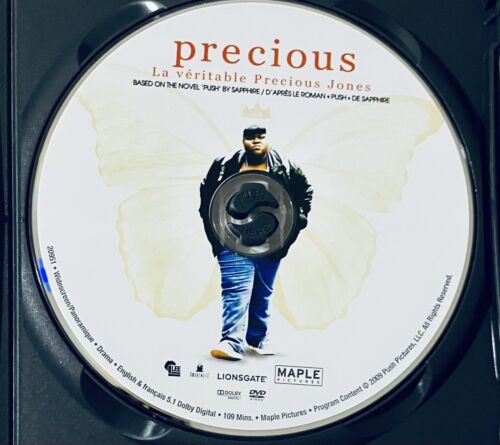 Precious (DVD, 2010) Widescreen Sapphire Push w/ Slipcover Lionsgate ENG/FRN*GR3