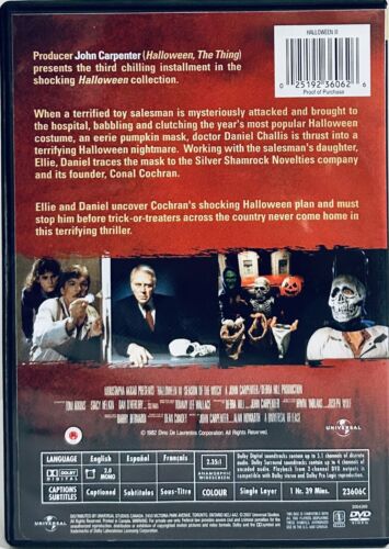 Halloween 3: Season of the Witch (DVD, 2003) Widescreen 1982 Horror/Sci-fi *GR1