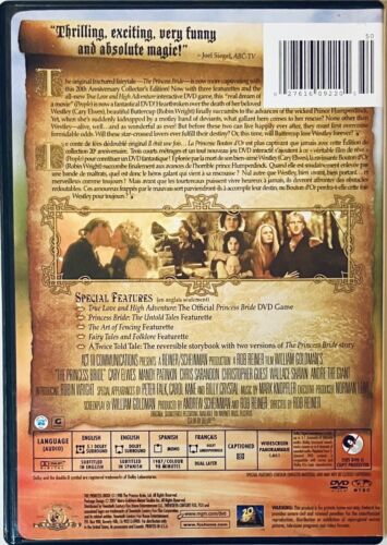 The Princess Bride (DVD, 2007) 20th Anniversary Edition w/ Booklet & Insert *TR0