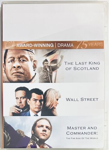 The Last King of Scotland/Master and Commander/Wall Street (DVD 2010) *NE1