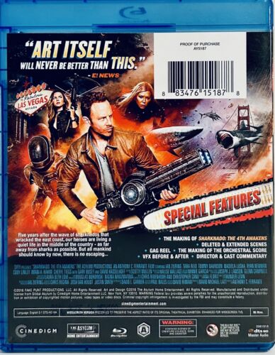 Sharknado: The 4th Awakens (Blu-Ray 2016) Horror/Action Tara Reid The Asylum*GR1